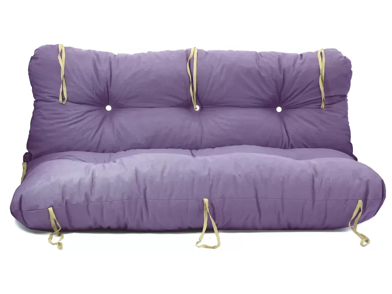 Μαξιλάρι για καναπέ με ενσωματωμένη πλάτη λονέτα - Μονόχρωμο μωβ