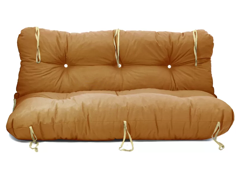 Μαξιλάρι για καναπέ με ενσωματωμένη πλάτη λονέτα - Μονόχρωμο πορτοκαλί