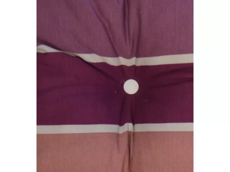 Μαξιλάρι στρογγυλό κάθισμα μπαμπού - Λονέτα Σχέδιο Με Ρίγες Φαρδιές Μώβ - Σάπιο Μήλο - Λιλά