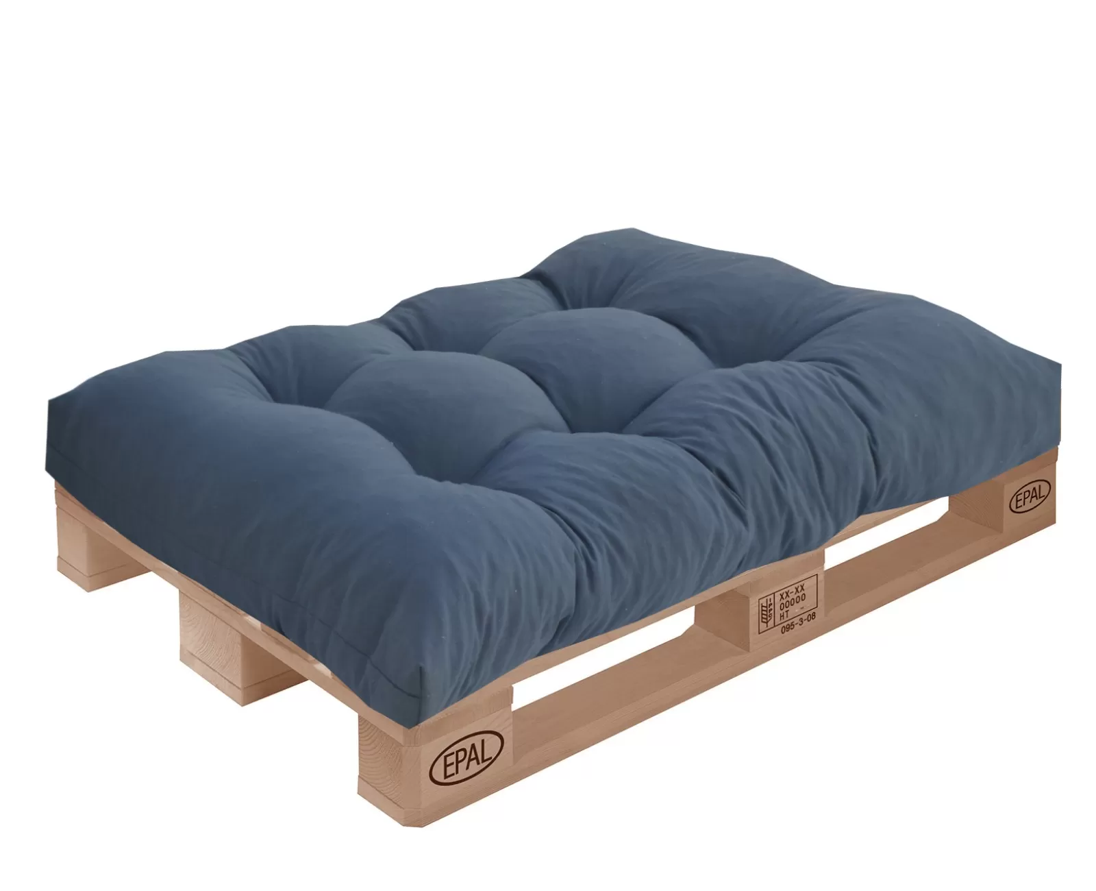 Μαξιλάρι μονόχρωμο λονέτα Denim Μπλέ για παλέτα με κουμπιά - Μπαμπού | Mypouf.gr Μαξιλάρι μονόχρωμο λονέτα Denim Μπλέ για παλέτα με κουμπιά - Μπαμπού | Mypouf.gr