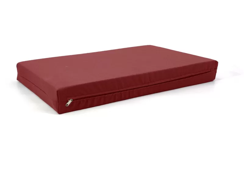 Μαξιλάρι μονόχρωμο λονέτα ύφασμα κόκκινο για παλέτα και ευρωπαλέτα