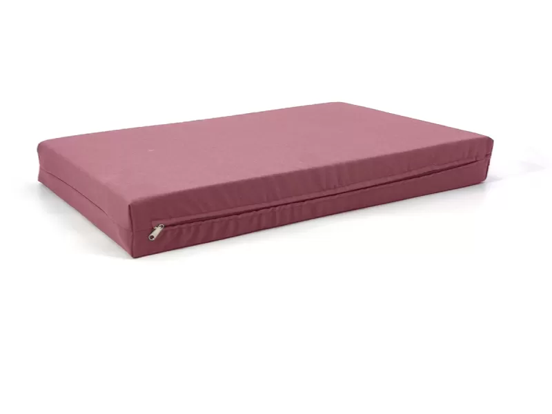 Μαξιλάρι μονόχρωμο λονέτα ύφασμα ροζ - σομόν για παλέτα και ευρωπαλέτα