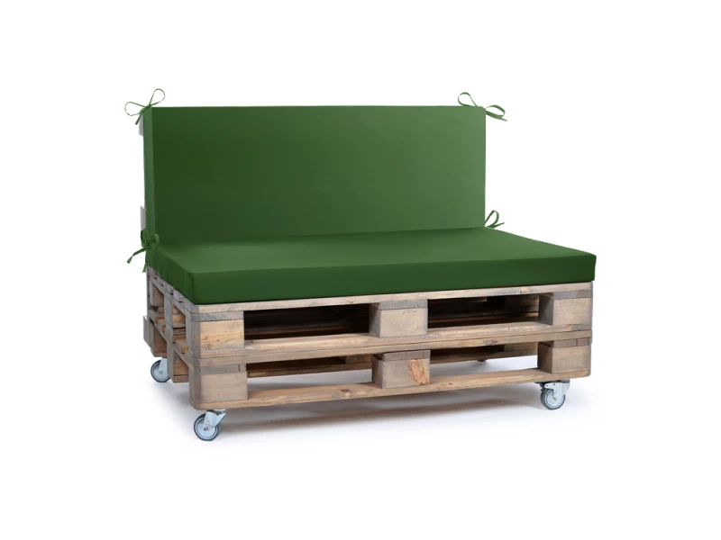 Μαξιλάρι για καναπέδες Poliester με κορδόνια στην πλάτη μονόχρωμο πράσινο