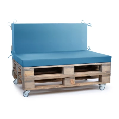 Μαξιλάρι για καναπέδες Poliester με κορδόνια στην πλάτη μονόχρωμο τιρκουάζ