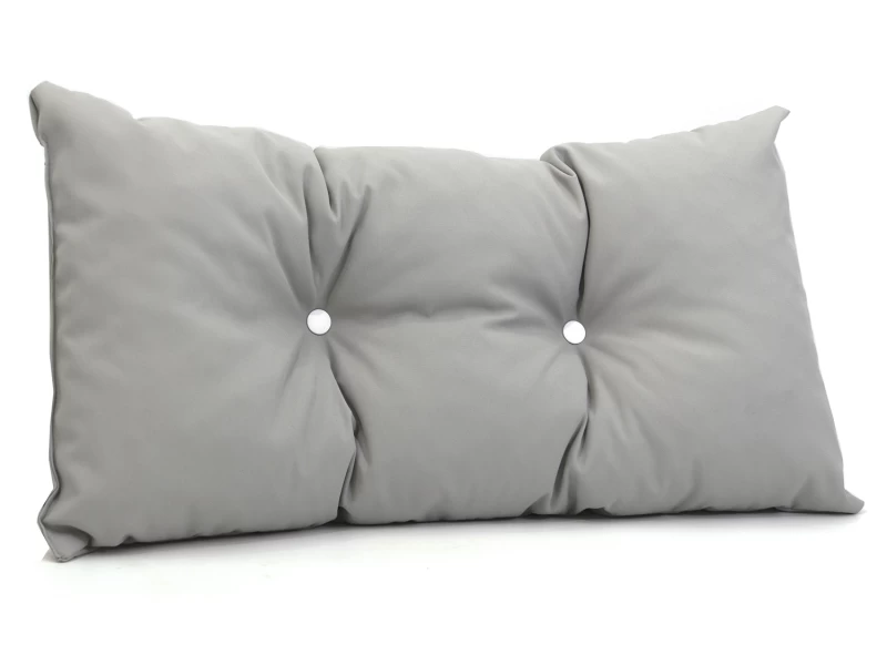 Μαξιλάρι καναπέ αδιάβροχο γκρι ανοιχτό με κουμπιά πρέσας 60 x 30 (Σειρά Sol)