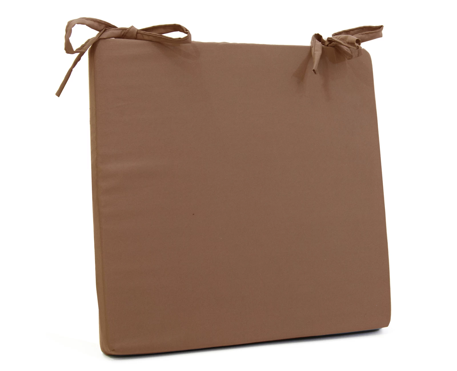 Μαξιλάρι καρέκλας τετράγωνο, Caramel Poliester χρώμα | Mypouf.gr