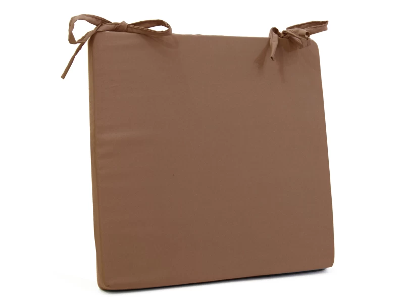 Μαξιλάρι καρέκλας τετράγωνο, Caramel Poliester χρώμα