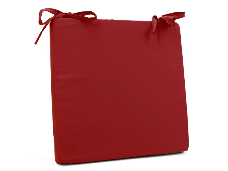 Μαξιλάρι καρέκλας τετράγωνο κόκκινο χρώμα (Κρετόν Ύφασμα)