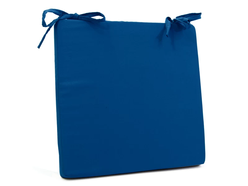 Μαξιλάρι καρέκλας τετράγωνο μπλέ χρώμα