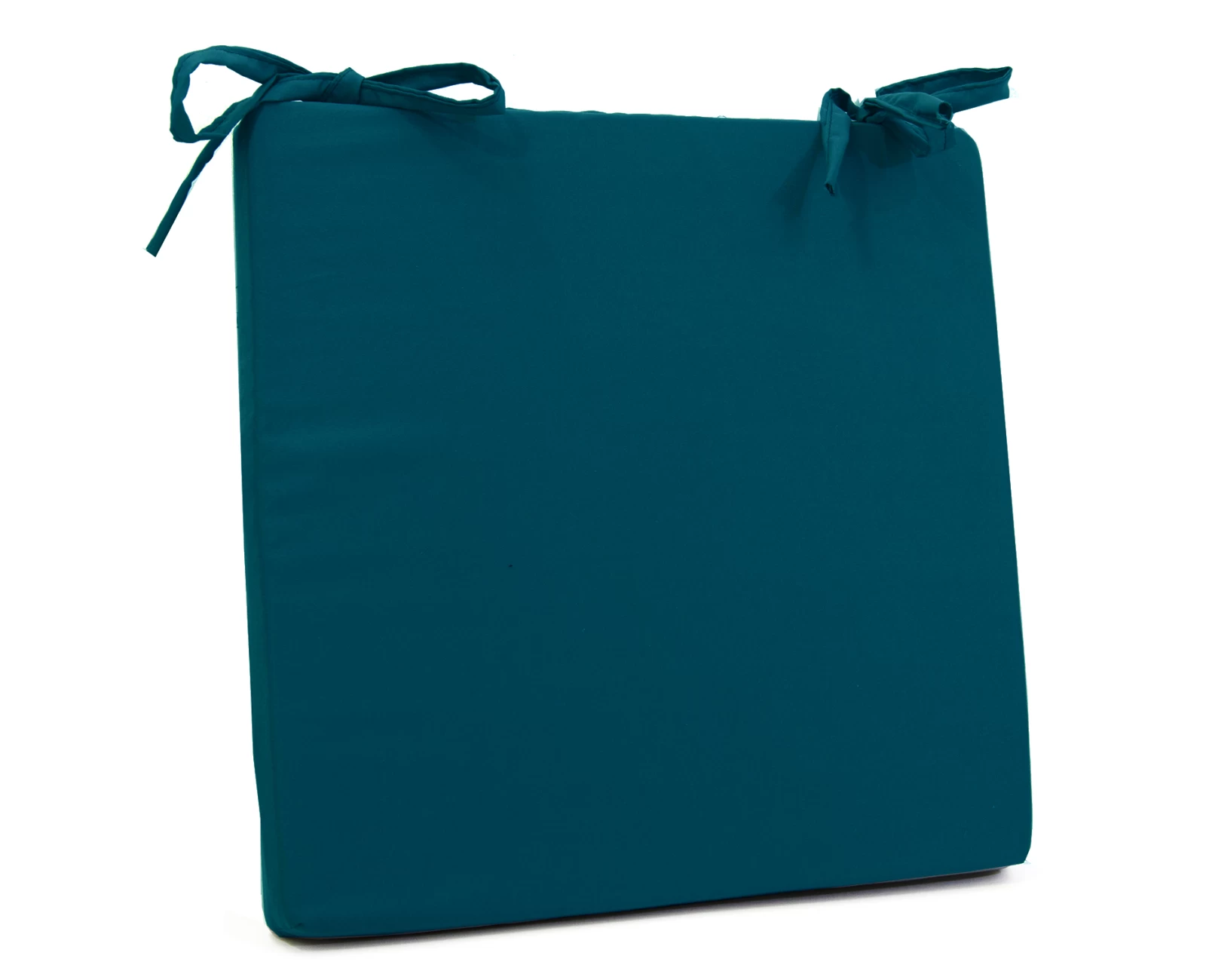 Μαξιλάρι καρέκλας τετράγωνο, πετρόλ σκούρο Poliester χρώμα | Mypouf.gr