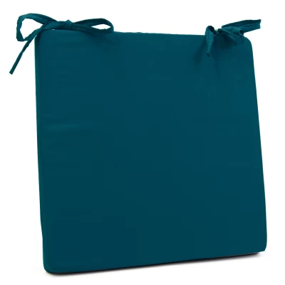 Μαξιλάρι καρέκλας τετράγωνο, πετρόλ σκούρο Poliester χρώμα