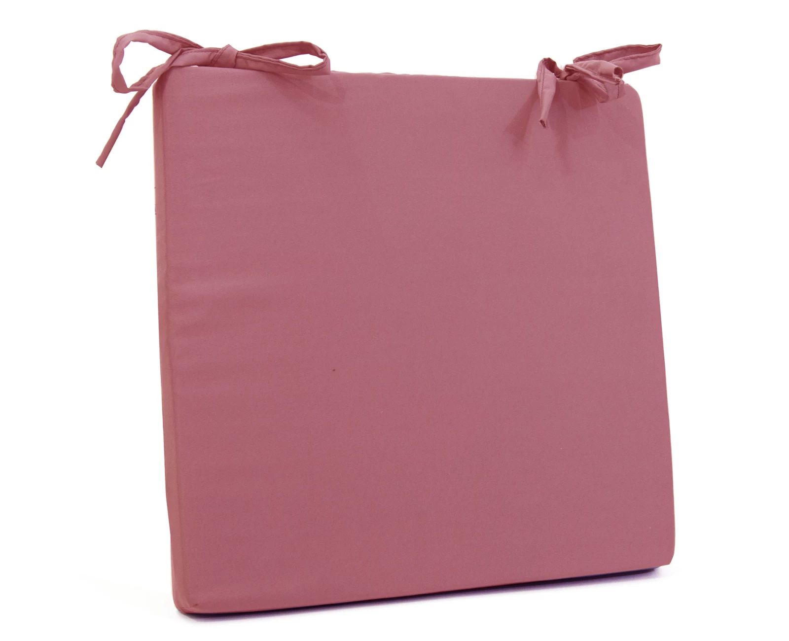 Μαξιλάρι καρέκλας τετράγωνο σομόν χρώμα (Κρετόν Ύφασμα) | Mypouf.gr