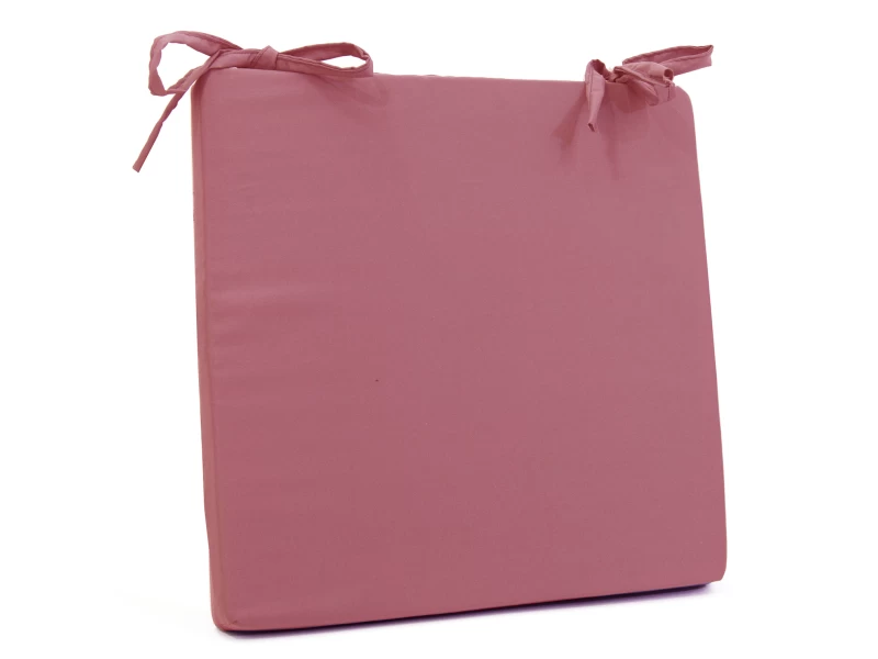 Μαξιλάρι καρέκλας τετράγωνο σομόν χρώμα (Κρετόν Ύφασμα)