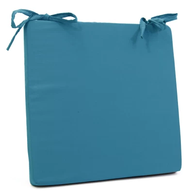 Μαξιλάρι καρέκλας τετράγωνο, τιρκουάζ Poliester χρώμα