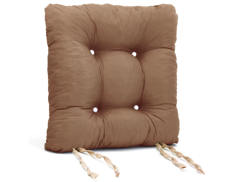 Μαξιλάρι κάθισμα μπαμπού - Poliester ύφασμα caramel