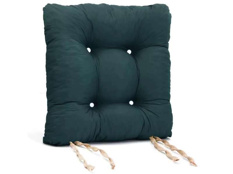 Μαξιλάρι κάθισμα μπαμπού - Poliester ύφασμα πετρόλ σκούρο