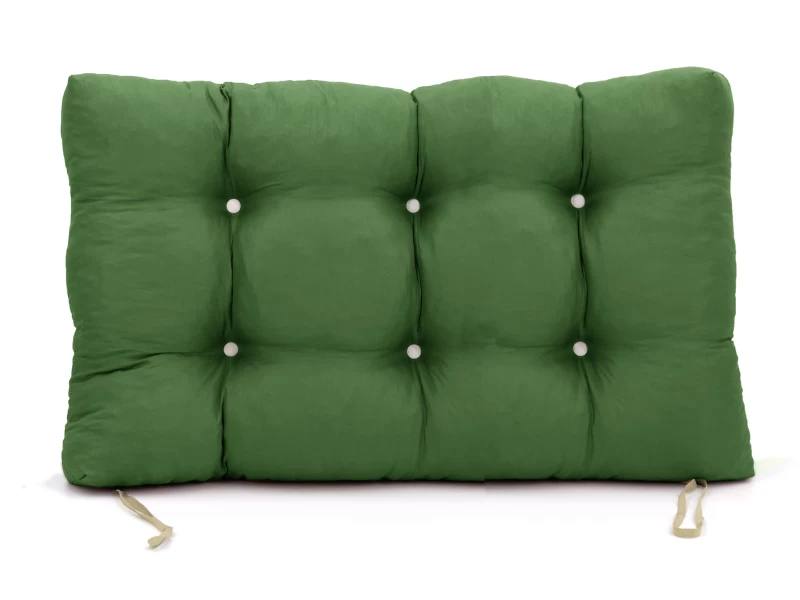 Μαξιλάρι μονόχρωμο Poliester πράσινο για παλέτα με κουμπιά - Μπαμπού
