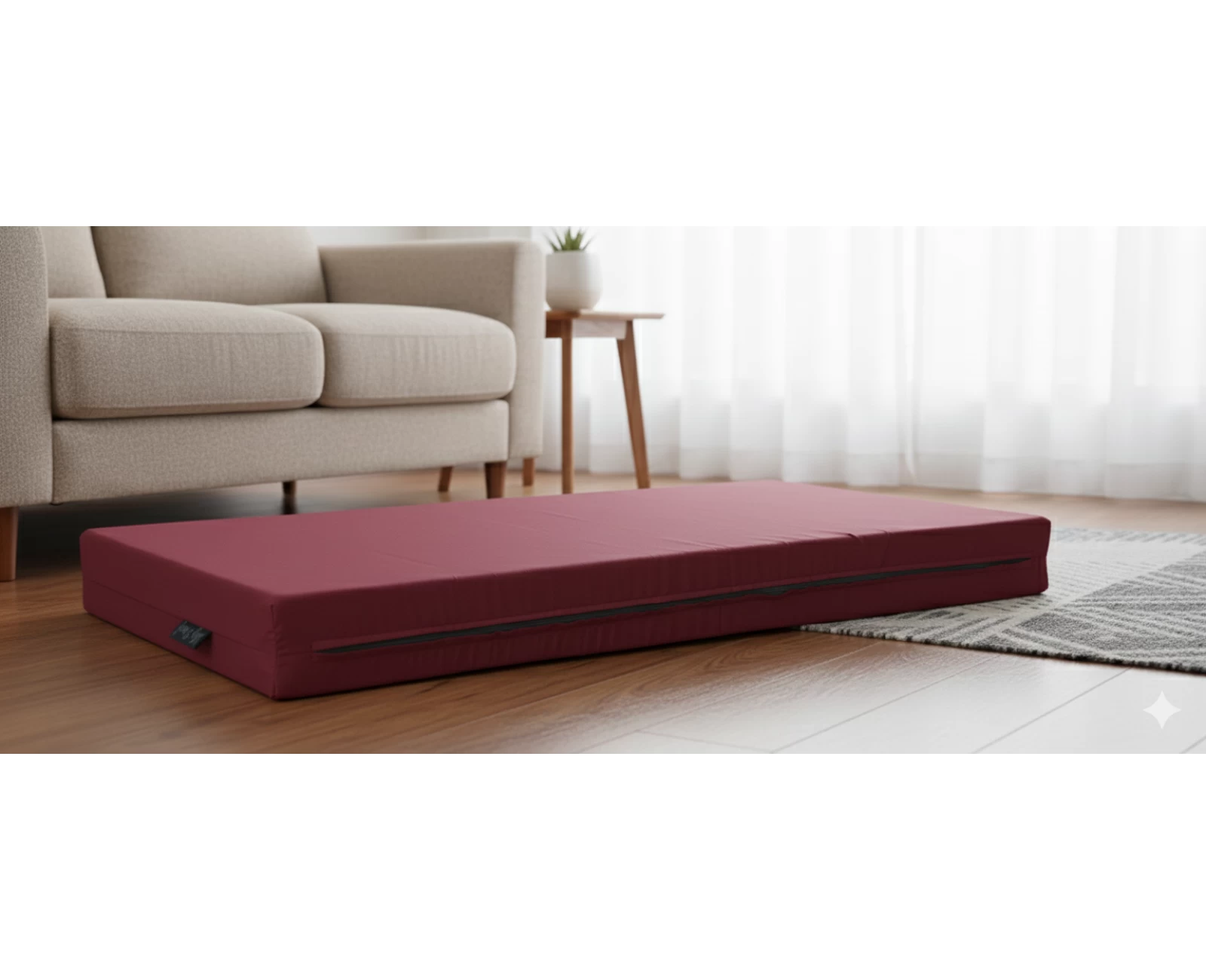 Μαξιλάρι μονόχρωμο σάπιο μήλο σκούρο για παλέτα και ευρωπαλέτα (Ύφασμα Κρετόν) | Mypouf.gr