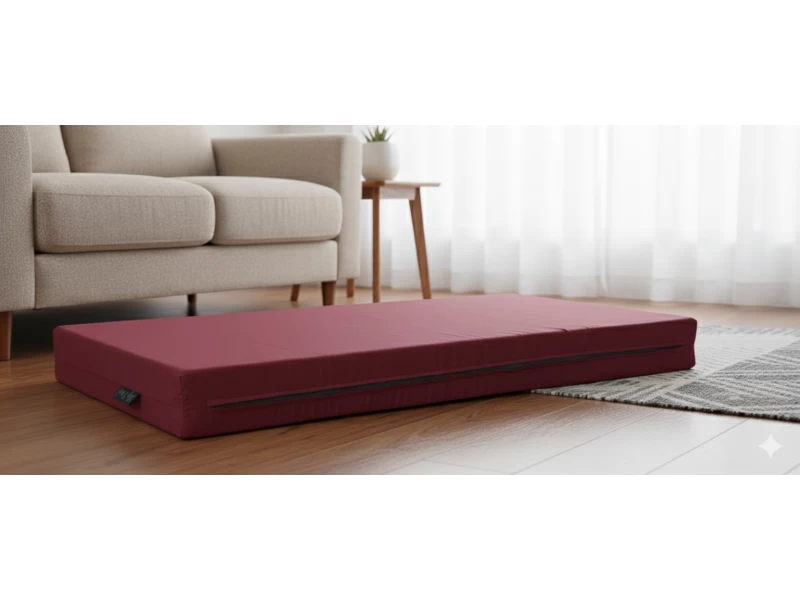 Μαξιλάρι μονόχρωμο σάπιο μήλο σκούρο για παλέτα και ευρωπαλέτα (Ύφασμα Κρετόν)