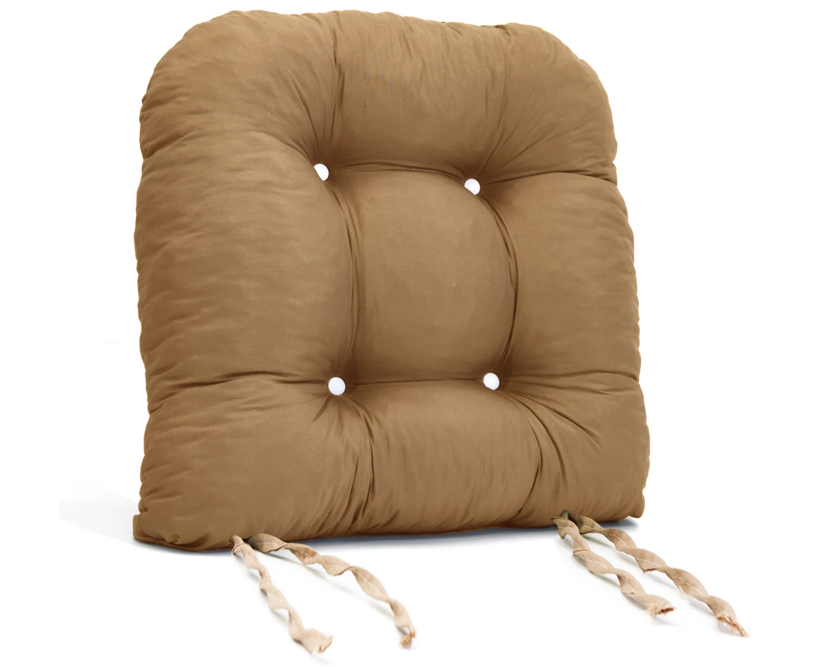 Μαξιλάρι πέταλο μπαμπού - Poliester caramel ύφασμα | Mypouf.gr