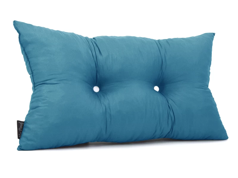 Μαξιλάρι πλάτης με 2 κουμπιά  Poliester ύφασμα τιρκουάζ