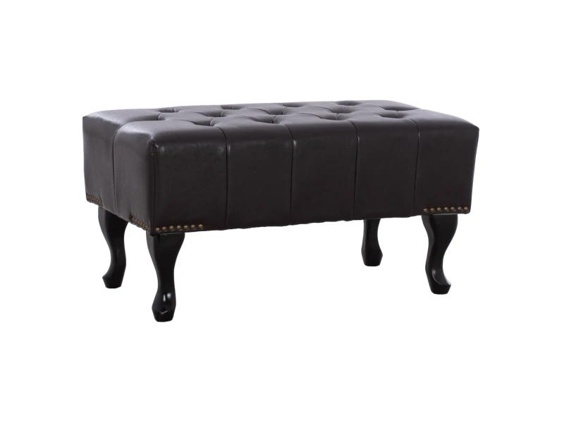 ΤΑΜΠΟΥΡΕ ΥΠΟΠΟΔΙΟ T.CHESTERFIELD EMMA HM226.01 PU 80x44x39Y εκ.ΣΚ.ΚΑΦΕ