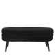 Παγκάκι Ottoman TONDO Μαύρο Ύφασμα Teddy/Μέταλλο 42x112x44cm - Εικόνα 3 | Mypouf.gr