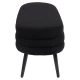 Παγκάκι Ottoman TONDO Μαύρο Ύφασμα Teddy/Μέταλλο 42x112x44cm - Εικόνα 4 | Mypouf.gr