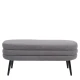 Παγκάκι Ottoman TONDO Γκρι Ύφασμα Teddy/Μέταλλο 42x112x44cm - Εικόνα 5 | Mypouf.gr