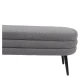 Παγκάκι Ottoman TONDO Γκρι Ύφασμα Teddy/Μέταλλο 42x112x44cm - Εικόνα 6 | Mypouf.gr
