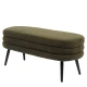 Παγκάκι Ottoman TONDO Πράσινο Ύφασμα Teddy/Μέταλλο 42x112x44cm - Εικόνα 4 | Mypouf.gr