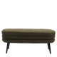 Παγκάκι Ottoman TONDO Πράσινο Ύφασμα Teddy/Μέταλλο 42x112x44cm - Εικόνα 5 | Mypouf.gr