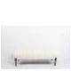 Παγκάκι Ottoman KUBO Λευκό Ύφασμα Teddy/Μέταλλο 40x116.5x50cm - Εικόνα 2 | Mypouf.gr