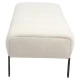 Παγκάκι Ottoman KUBO Λευκό Ύφασμα Teddy/Μέταλλο 40x116.5x50cm - Εικόνα 3 | Mypouf.gr