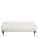 Παγκάκι Ottoman KUBO Λευκό Ύφασμα Teddy/Μέταλλο 40x116.5x50cm - Εικόνα 5 | Mypouf.gr