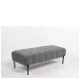 Παγκάκι Ottoman KUBO Γκρι Ύφασμα Teddy/Μέταλλο 40x116.5x50cm - Εικόνα 2 | Mypouf.gr