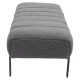 Παγκάκι Ottoman KUBO Γκρι Ύφασμα Teddy/Μέταλλο 40x116.5x50cm - Εικόνα 3 | Mypouf.gr