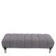 Παγκάκι Ottoman KUBO Γκρι Ύφασμα Teddy/Μέταλλο 40x116.5x50cm - Εικόνα 6 | Mypouf.gr