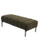 Παγκάκι Ottoman KUBO Πράσινο Ύφασμα Teddy/Μέταλλο 40x116.5x50cm - Εικόνα 5 | Mypouf.gr