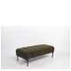Παγκάκι Ottoman KUBO Πράσινο Ύφασμα Teddy/Μέταλλο 40x116.5x50cm
