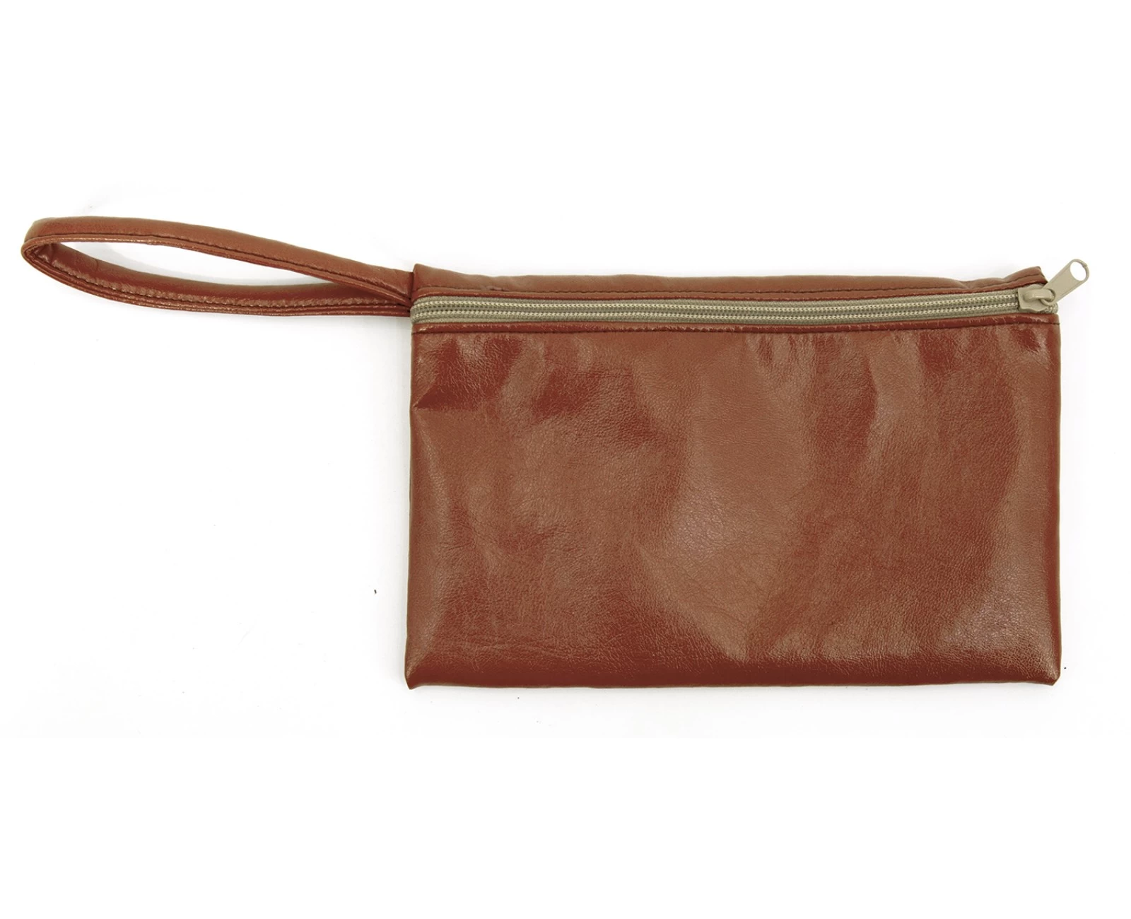 Τσαντάκι - Νεσεσέρ δερματίνη Mineosota Burnt Orange | Mypouf.gr