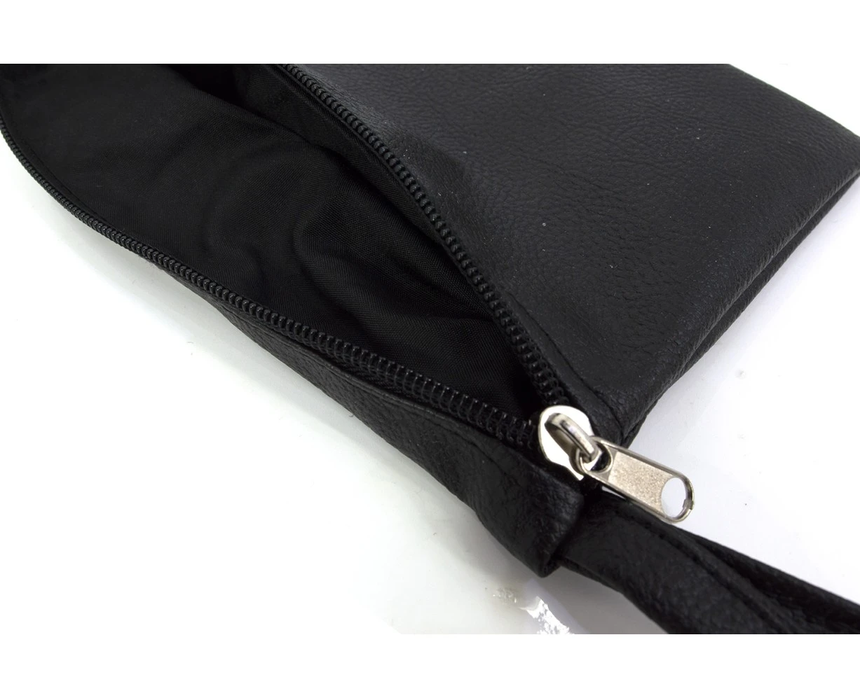Τσαντάκι - Νεσεσέρ δερματίνη Odario Black | Mypouf.gr