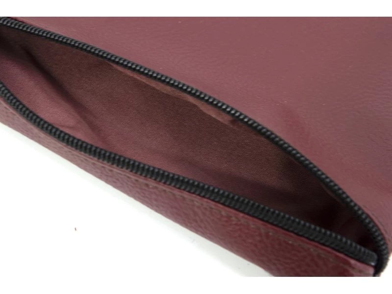 Τσαντάκι - Νεσεσέρ δερματίνη Odario Burgundy