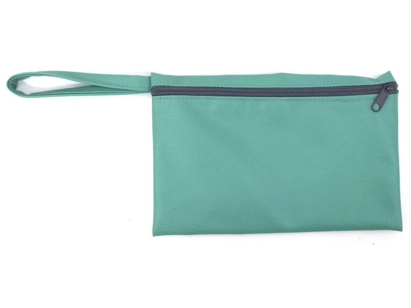 Τσαντάκι - Νεσεσέρ δερματίνη Odario Turquoise Green