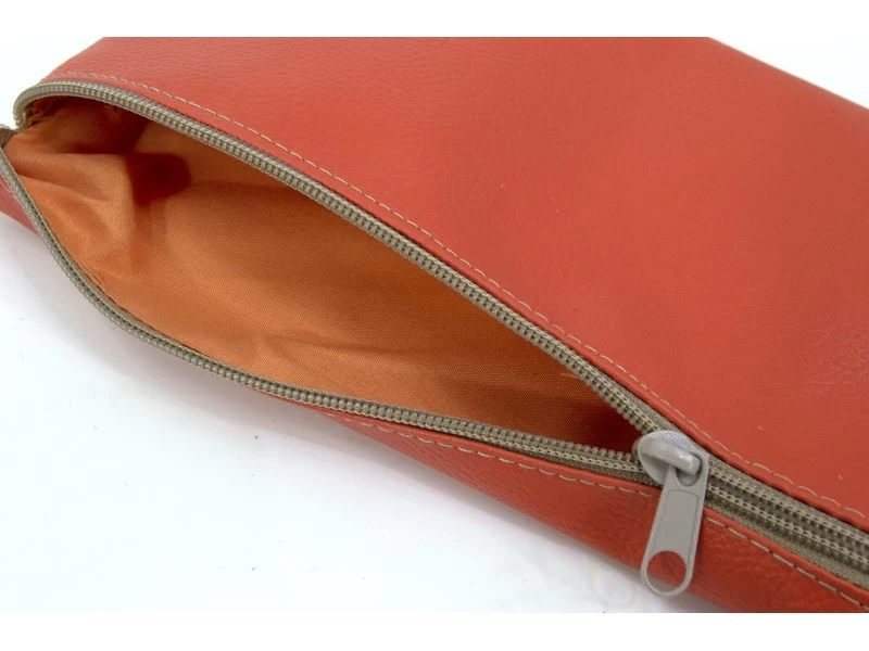 Τσαντάκι - Νεσεσέρ δερματίνη Odario Vivid Orange