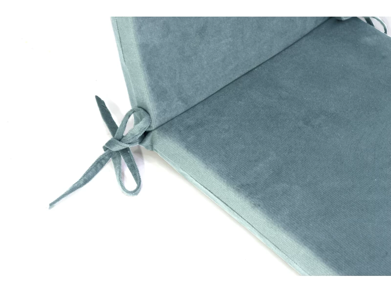 Μαξιλάρι με πλάτη Velure για καρέκλες- πολυθρόνες με κορδόνια στην πλάτη μονόχρωμο Γαλάζιο Μαξιλάρι με πλάτη Velure για καρέκλες- πολυθρόνες με κορδόνια στην πλάτη μονόχρωμο Γαλάζιο