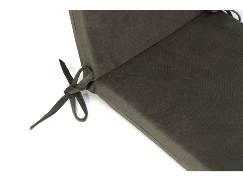 Μαξιλάρι με πλάτη Velure για καρέκλες- πολυθρόνες με κορδόνια στην πλάτη μονόχρωμο Καφέ Μαξιλάρι με πλάτη Velure για καρέκλες- πολυθρόνες με κορδόνια στην πλάτη μονόχρωμο Καφέ