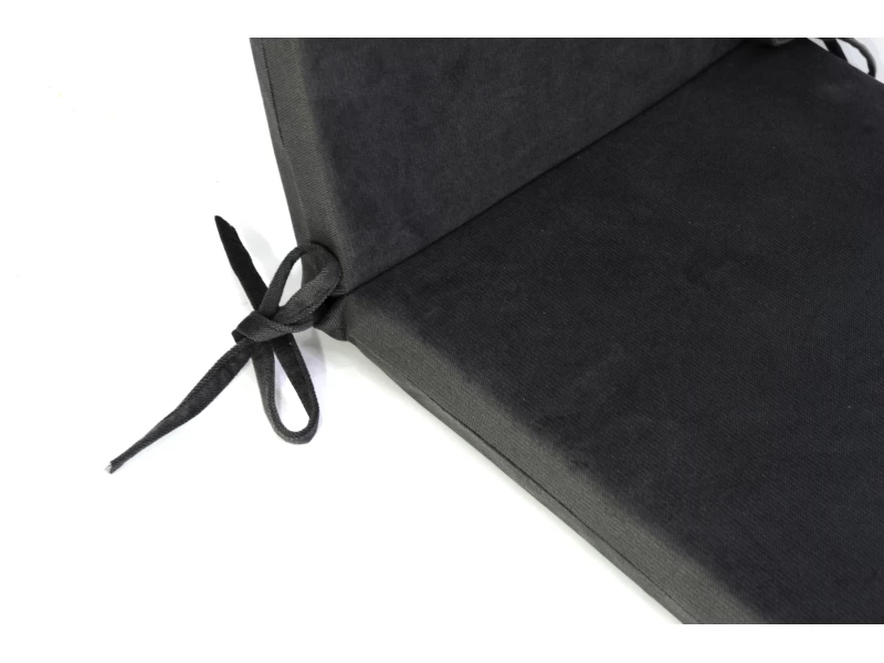 Μαξιλάρι με πλάτη Velure για καρέκλες- πολυθρόνες με κορδόνια στην πλάτη μονόχρωμο Μαύρο Μαξιλάρι με πλάτη Velure για καρέκλες- πολυθρόνες με κορδόνια στην πλάτη μονόχρωμο Μαύρο