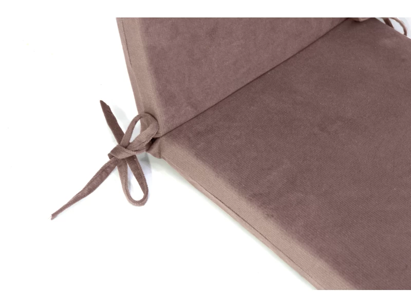 Μαξιλάρι με πλάτη Velure για καρέκλες- πολυθρόνες με κορδόνια στην πλάτη μονόχρωμο Σομόν Μαξιλάρι με πλάτη Velure για καρέκλες- πολυθρόνες με κορδόνια στην πλάτη μονόχρωμο Σομόν