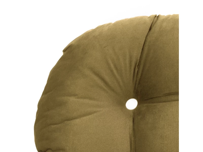 Μαξιλάρι στρογγυλό Velure κάθισμα μπαμπού - Κίτρινο